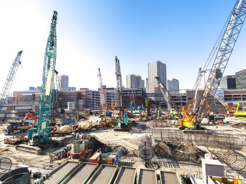 大規模工事現場