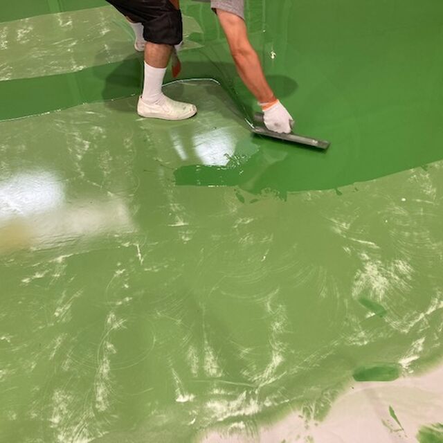 20上塗り塗布状況